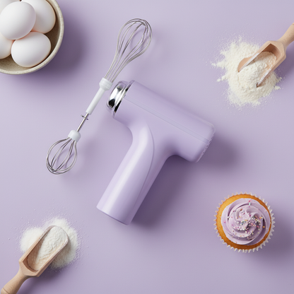 Flat lay baking scene